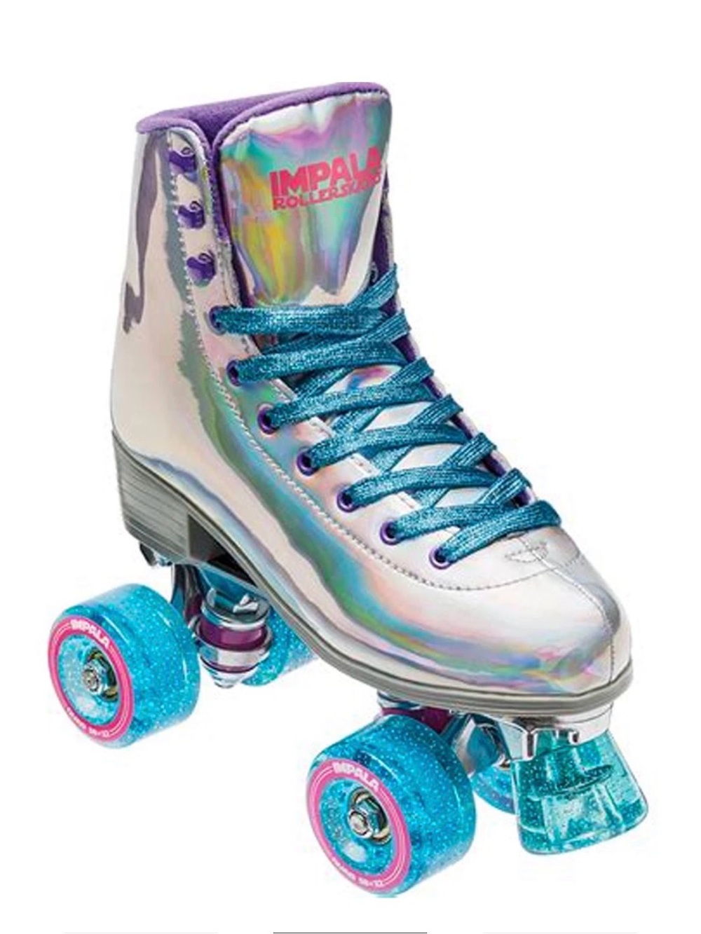 Impala Iridescent High-Top Roller Skate in Blue